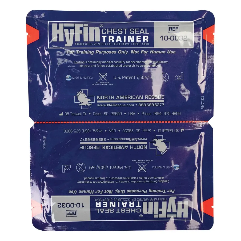 [RS07] CHEST SEAL Hyfin Vent Twin Pack Trainer