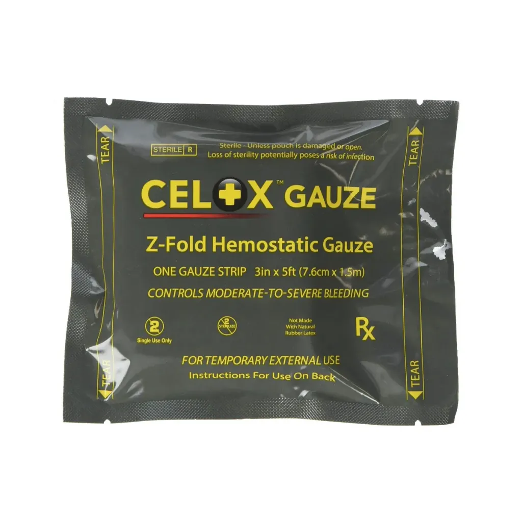 [MH28] HAEMOSTATIC CELOX Gauze Z-Fold 5FT